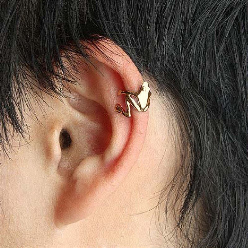 Ohrringe & -stecker: 1 Frosch Ohrring  gold oder silberfarben – Neu und originalverpackt aus Ibach von chaemilochhobbygarte