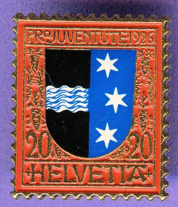 Placchette & Badge: PTT  Pro Juventute 1926  AARGAU – Usato da Winterthur venduto da Sammleroase