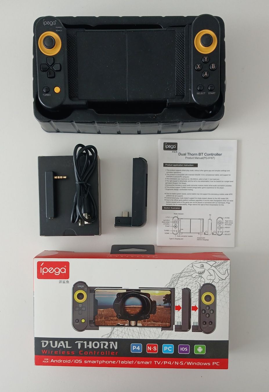 Sistema di controllo: Ipega Dual Thorn Controller PG-9167 - Neuwertig! – Usato da Kloten venduto da Travolli
