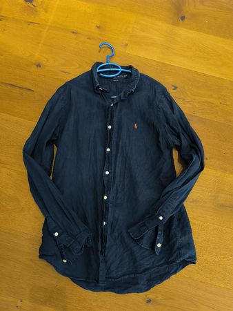Ralph Lauren Hemd Dunkelblau Grösse M Custom Fit