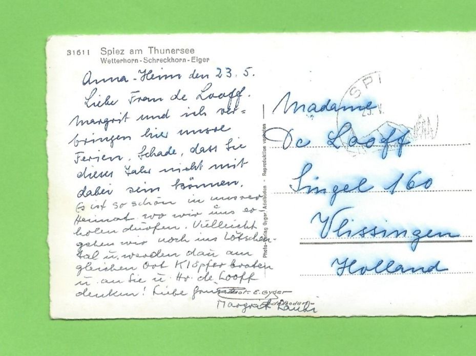 Cartoline postali: Spiez am Thunersee – Usato da Zürich venduto da t24_de 1