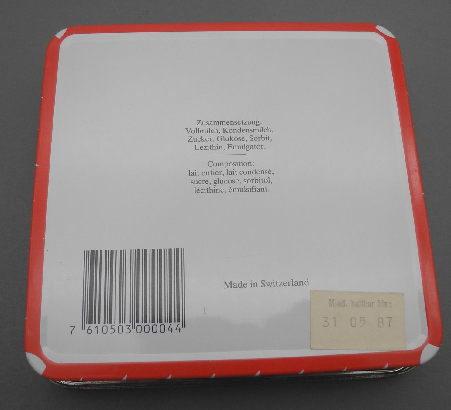 Barattoli: Blechdose Dose Baselbieter Rahmtäfeli Bettmümpfeli, Nr. 222 – Usato da Kottwil venduto da Crazyrolf 3
