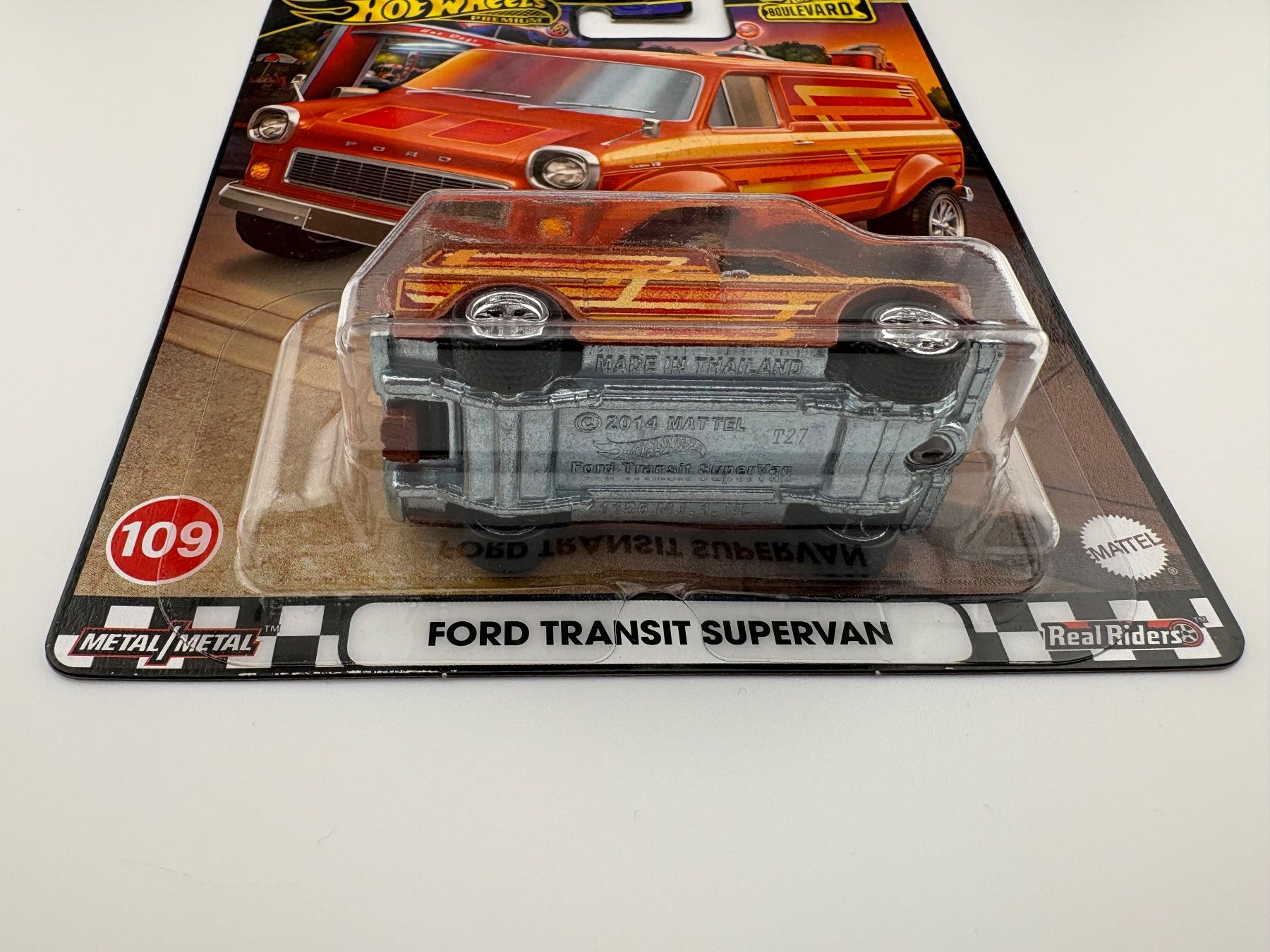 Hot Wheels Modellautos: Hot Wheels Ford Transit Supervan Premium Boulevard #109 – Neu und originalverpackt aus Flawil von HeisseReifen 4