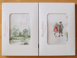 2x Kissenbezüge Christian Fischbacher, Satin München, NEU