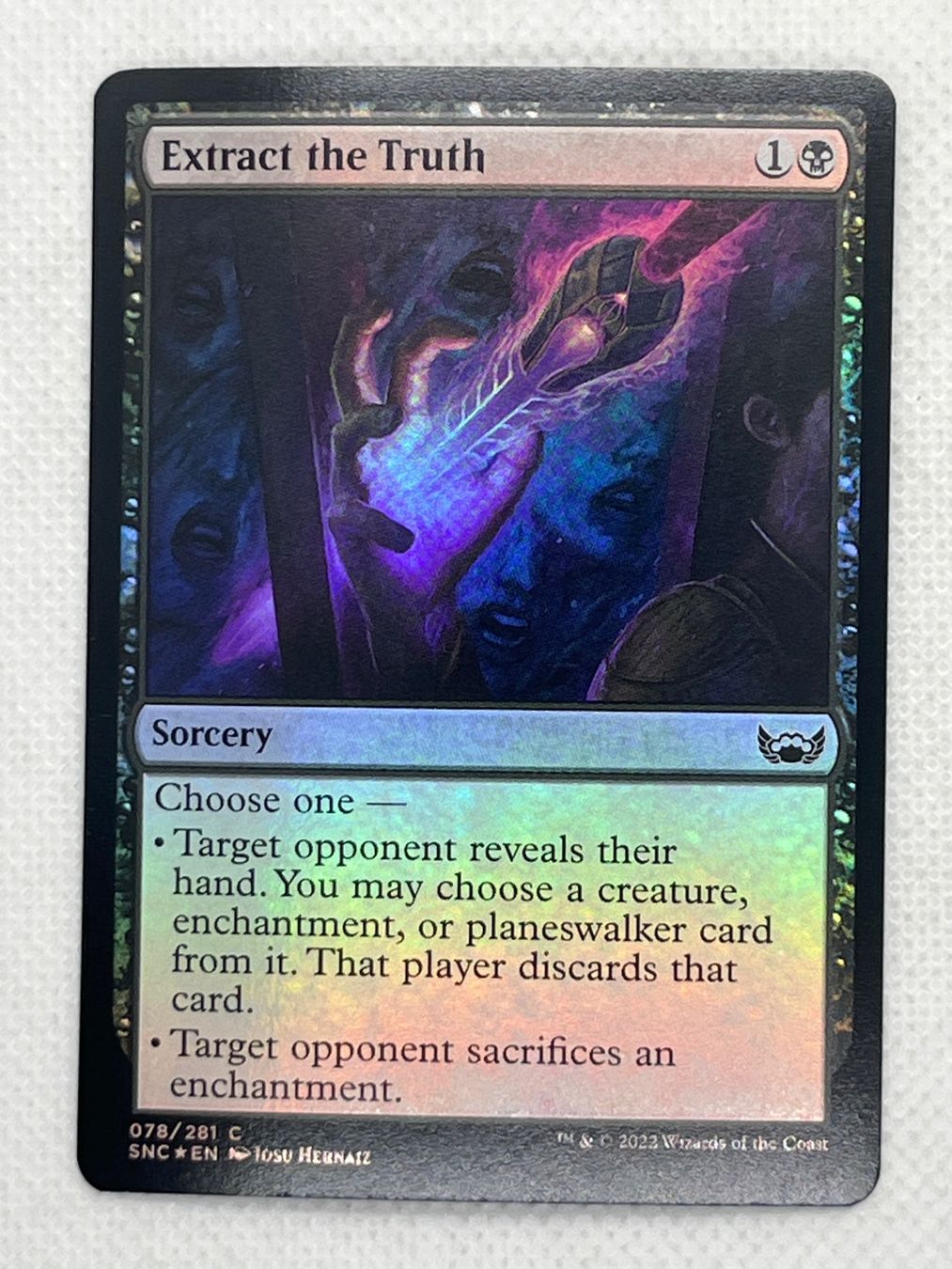 Magic The Gathering Carte collezionabili: MTG Extract the Truth SNC 078 Englisch Common Foil – Usato da Hinterkappelen venduto da Kim1992