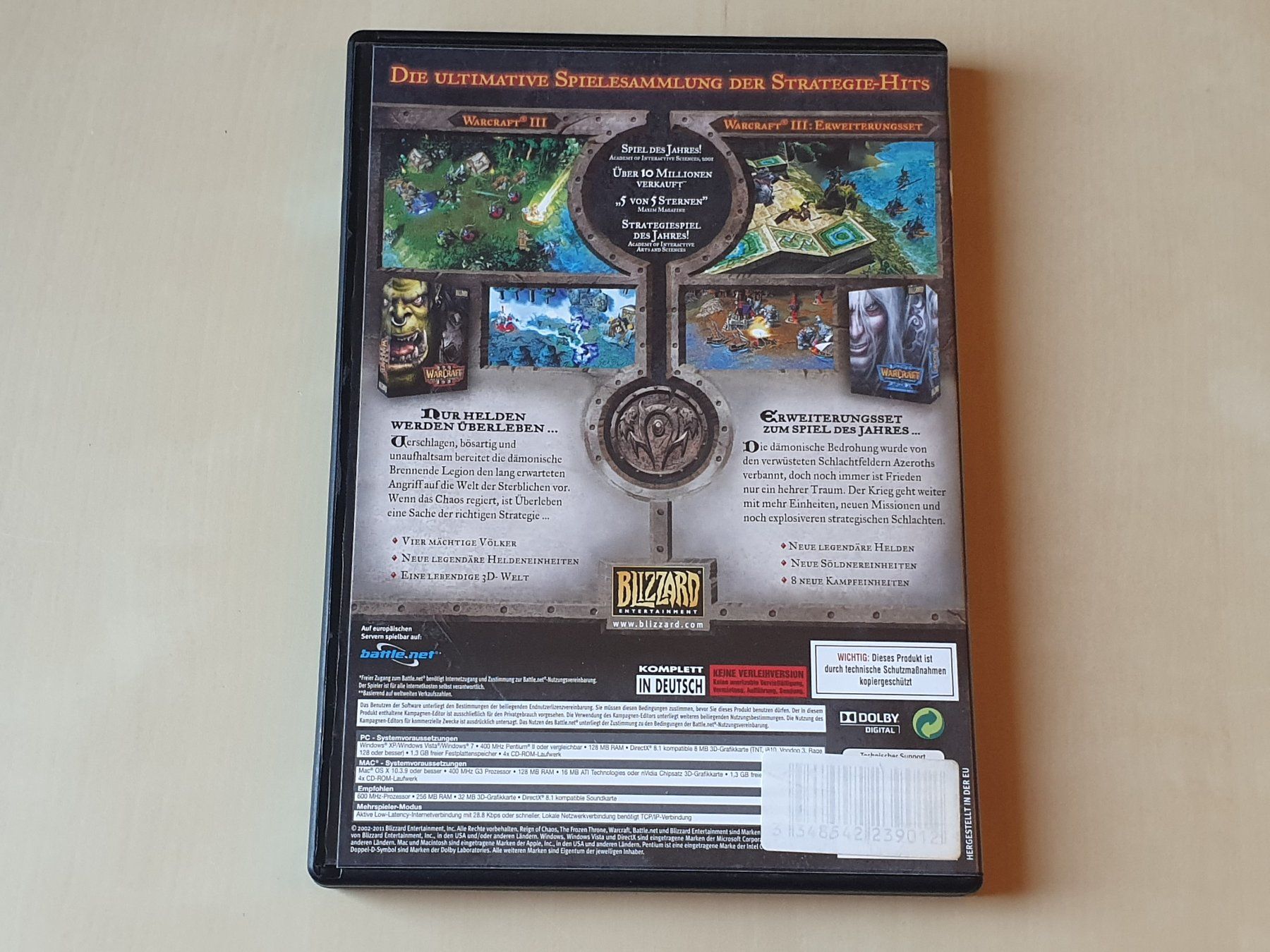 Microsoft Spiele: Warcraft III + Erweiterungsset – Defekt aus Stansstad von collectorsshop 1