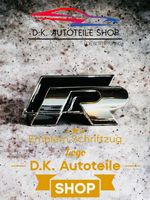 VW R Racing Schriftzug, Emblem, Logo 3D Metall Chrom/Schwarz