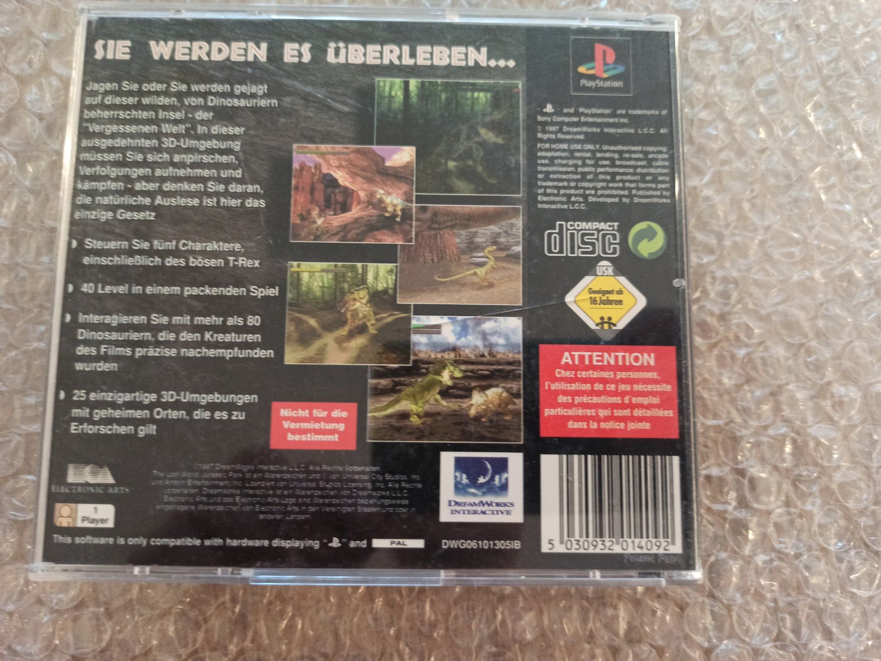 Giochi: Vergessene Welt Jurassic Park PS1 – Usato da Oberweningen venduto da mar_87mx 1