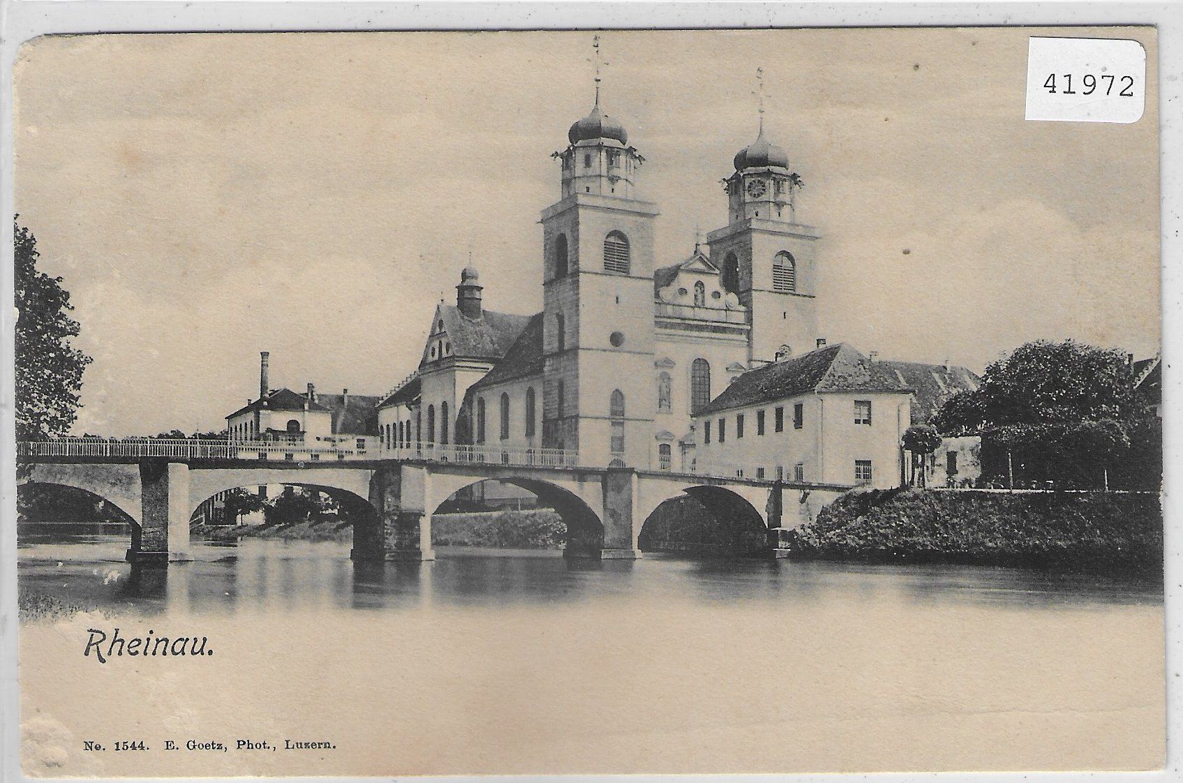Cartoline postali: Klosterkirche Rheinau – Usato da Ettingen venduto da Kartenplanet