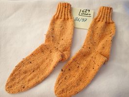 Handgestrickte Wollsocken 6 Fädig  Gr.36/37     (629)