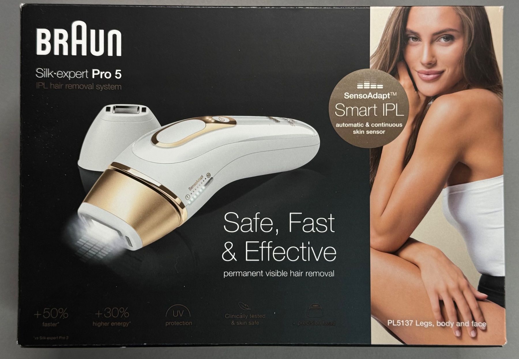 Braun Epilatori: Braun Silk-Expert Pro 5 IPL Haarentferner – Usato da Churwalden venduto da Redlumknarf