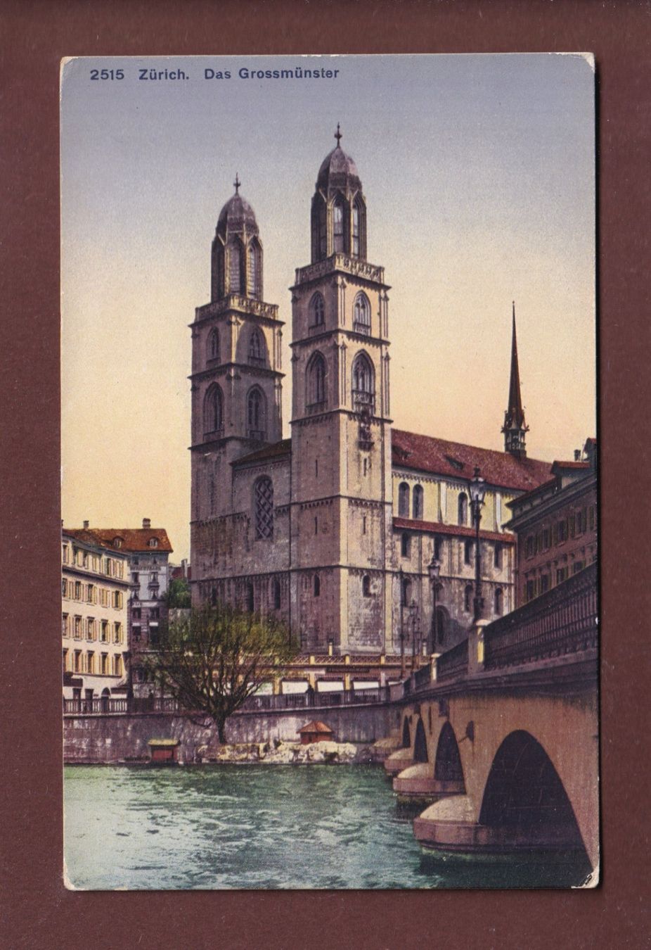 Ansichtskarten: ZÜRICH - Grossmünster – Gebraucht aus Pully von nicecards