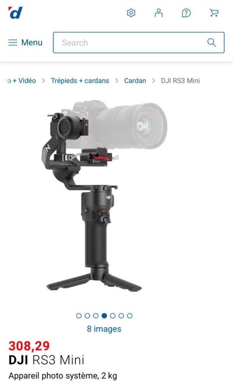 DJI Videocamere: DJI RS3 Mini + trépied + Grip – Nuovo (secondo la descrizione) da Grolley venduto da cha_q2qq