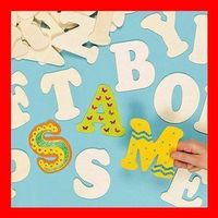 1 Stk Holzbuchstaben zum selber bemalen basteln Kinderzimmer