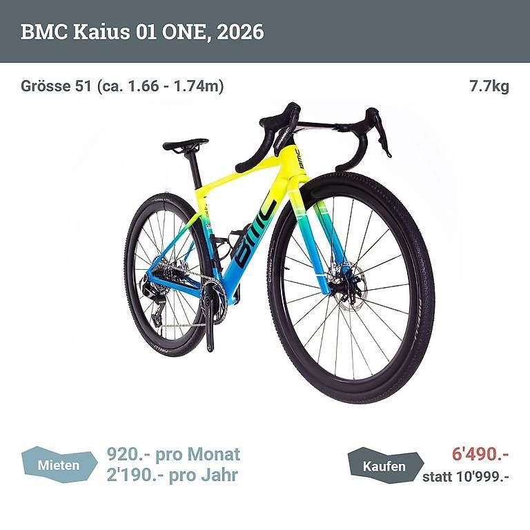 Biciclette: BMC Kaius 01 ONE (2026), Grösse 51 – Usato da Zürich venduto da Testo 1