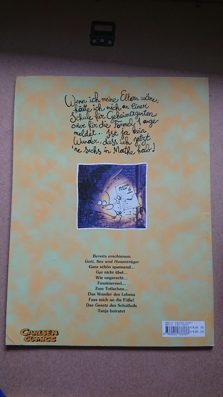 Fumetti: Titeuf Comic Wie ungerecht  1998  – Usato da Chur venduto da FreakofRarity 1