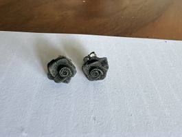 Silberohrstecker Rosen-Design