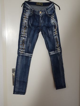 Lässige Denim Damen Hose Gr 38