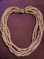 bijoux  collier multi rang vintage en  pierre