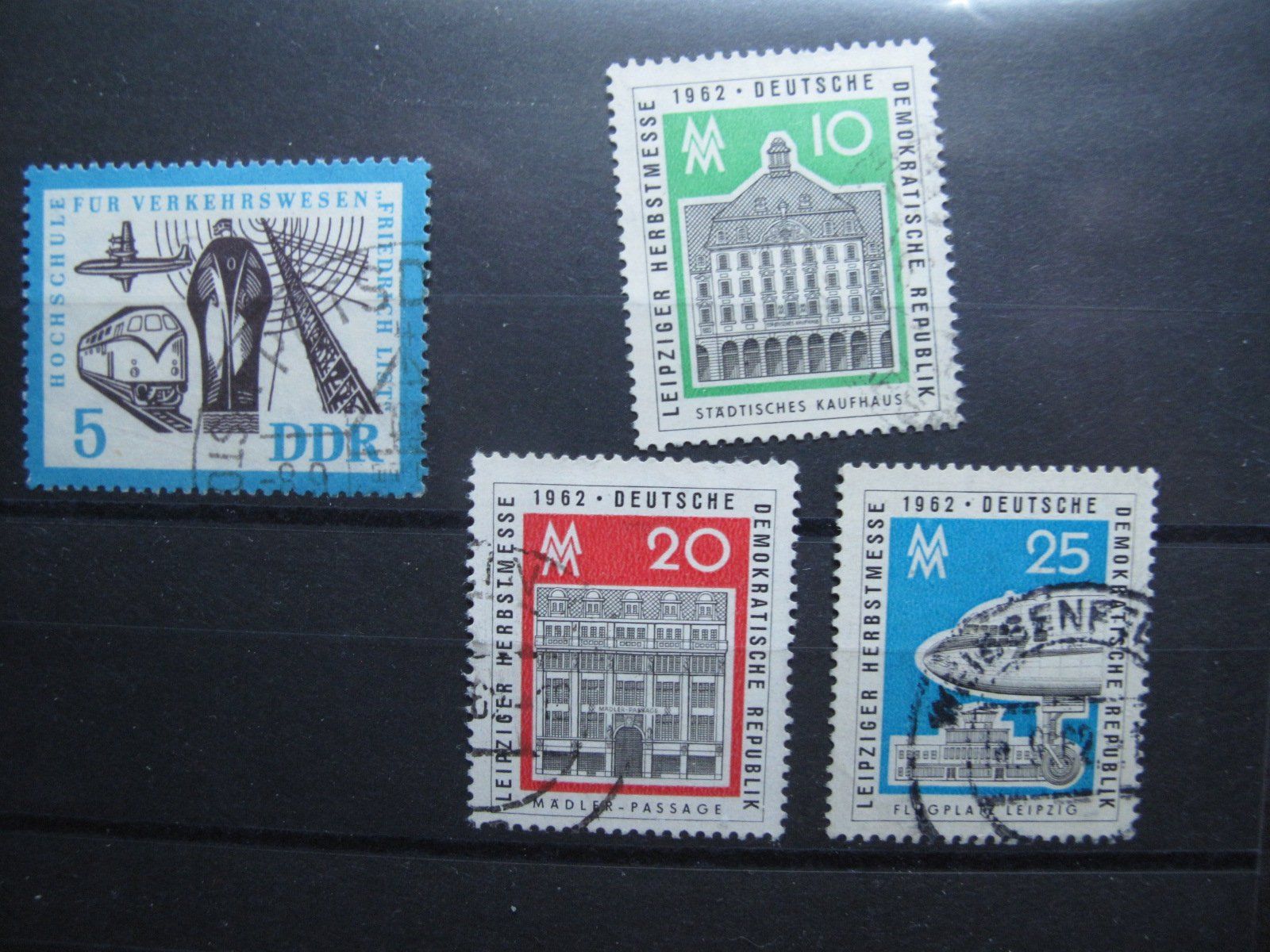 Tutti i francobolli: DDR 1962 Leibziger Herbstmesse – Usato da Wil SG venduto da fva01