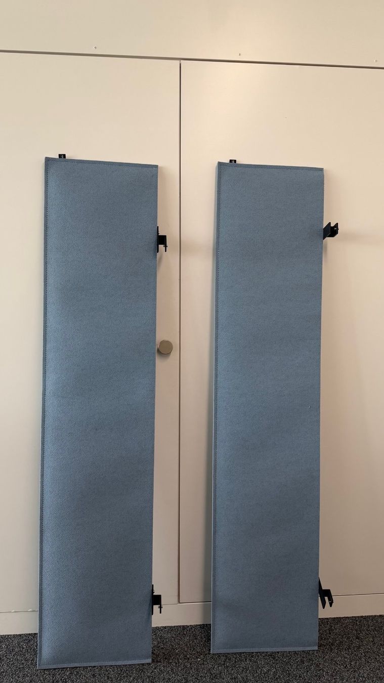 Paraventi: BuzziDesk Akustik-Sichtschutz, hellblau, 180x40cm, Top! – Usato da Härkingen venduto da vxnessacx