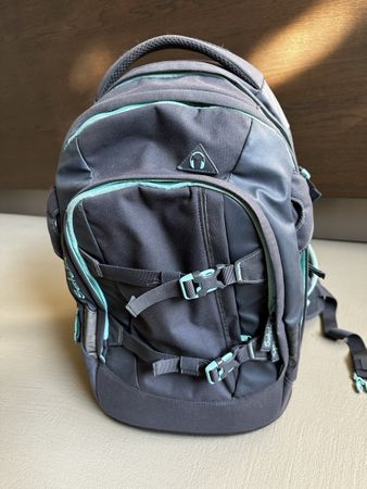 Satch Thek / Rucksack grau mintfarben