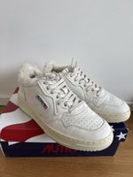 Autry shearling sneakers white