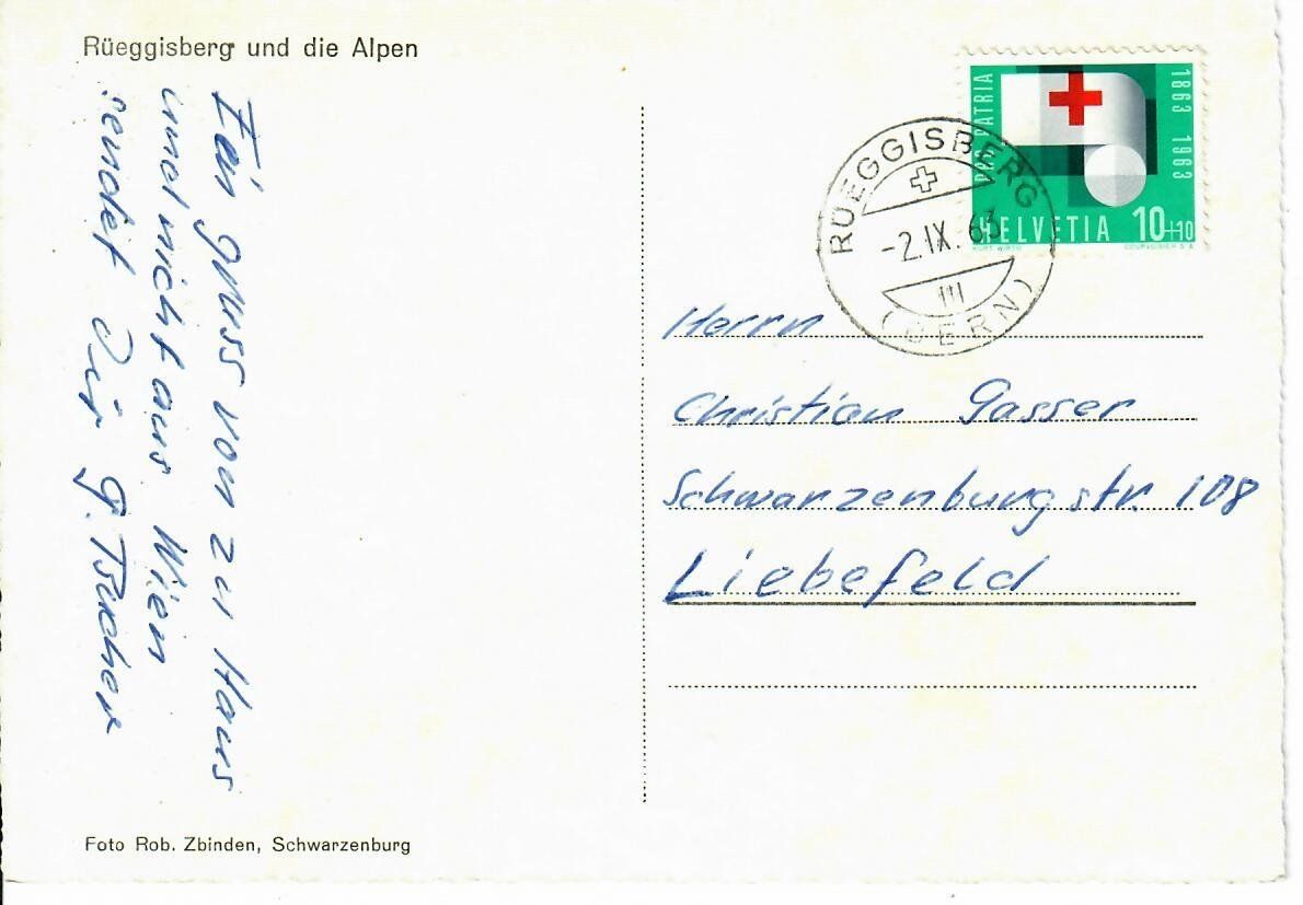 Ansichtskarten: Rüeggisberg – Gebraucht aus Hochdorf von Ziegel-16 1