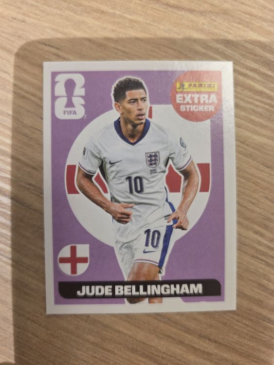 Jude Bellingham England Extra Sticker Panini WM 2026 (Neu (gemäss ...
