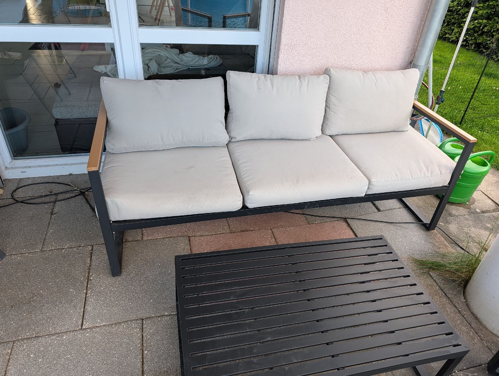Divani: Garten-Lounge mit Bank, Tisch, 2 Sessel – Usato da Oberentfelden venduto da Bippo82 1