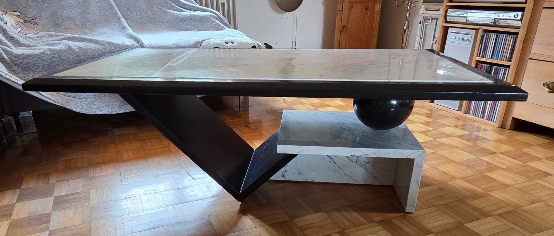 Tavoli: Designer Salontisch aus Marmor und Holz – Usato da Dietikon venduto da Sauber64 8