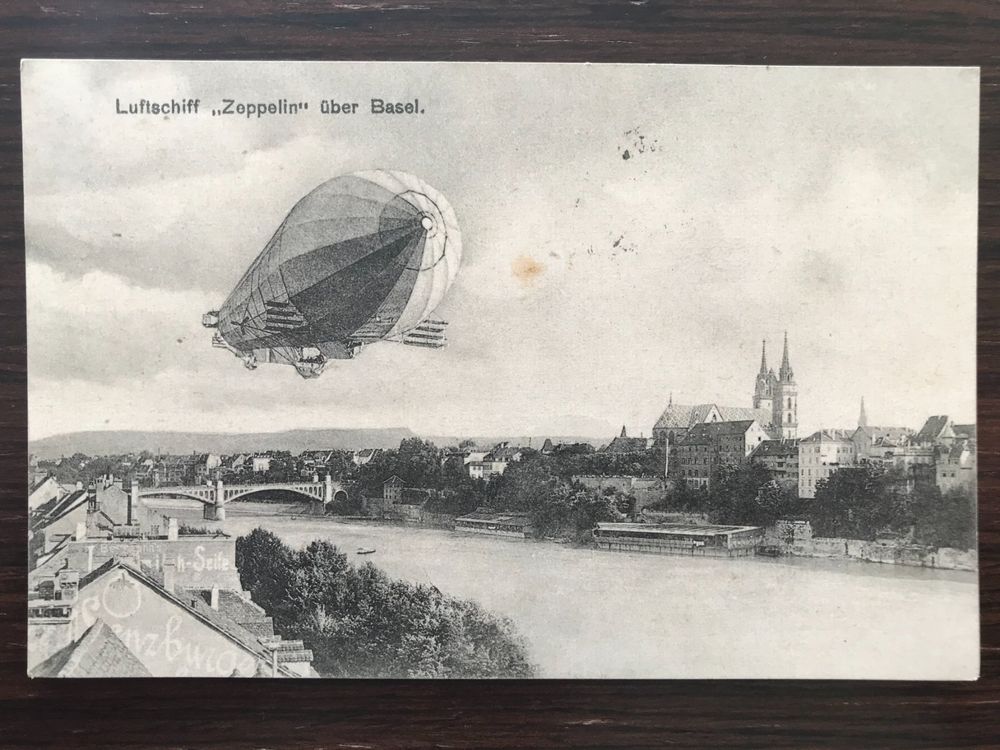 Basel LUFTSCHIFF ZEPPELIN ÜBER BASEL 1908 Kaufen auf Ricardo