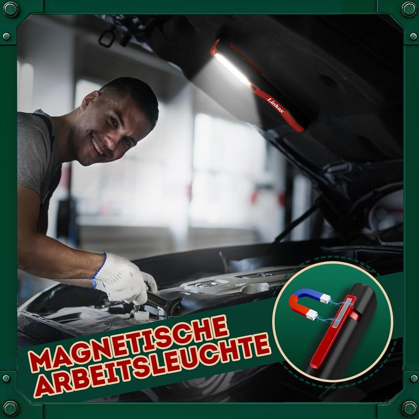 Lampade: 2x LED Arbeitsleuchte Taschenlampe mit Magnet – Nuovo e nell'imballaggio originale da Nuglar venduto da SaleRitter 3