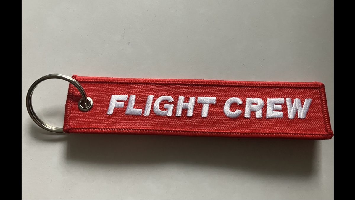 Portachiavi: Flight Crew woven Anhänger Keyring Aviation – Usato da Zürich venduto da Classic_Collection_Zurich