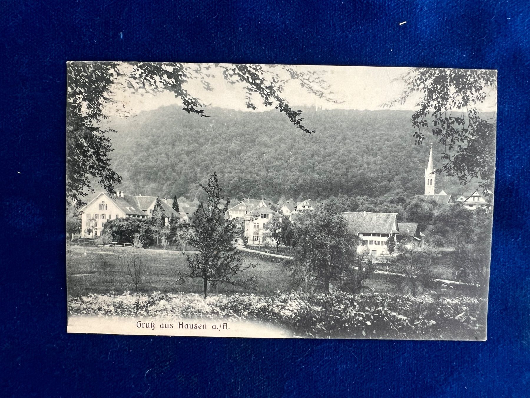 Cartoline postali: Alte Ansichtskarte Hausen a./A. um 1905 – Usato da Hermetschwil-Staffeln venduto da militaria-schweiz