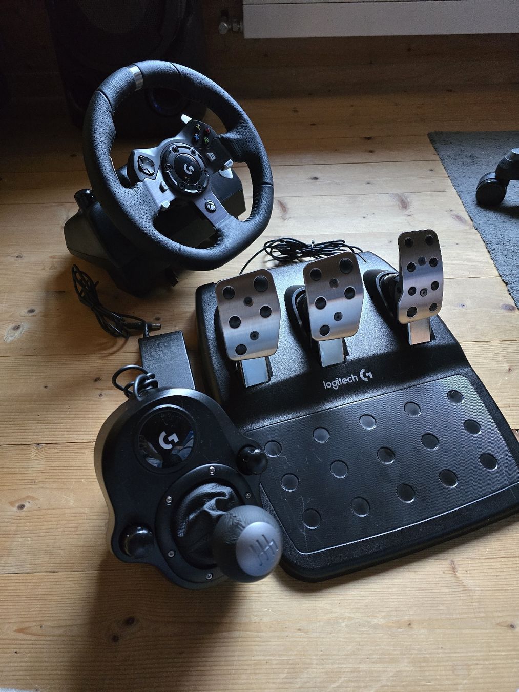 Logitech Controller: Logitech G920 Lenkrad mit Schalthebel, Top! – Gebraucht aus Disentis/Mustér von WRX.STI.14