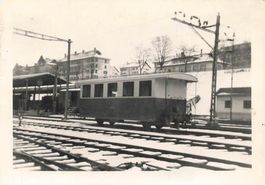 Genf (GE) Straßenbahn am Stadtrand tram foto 9 x 6