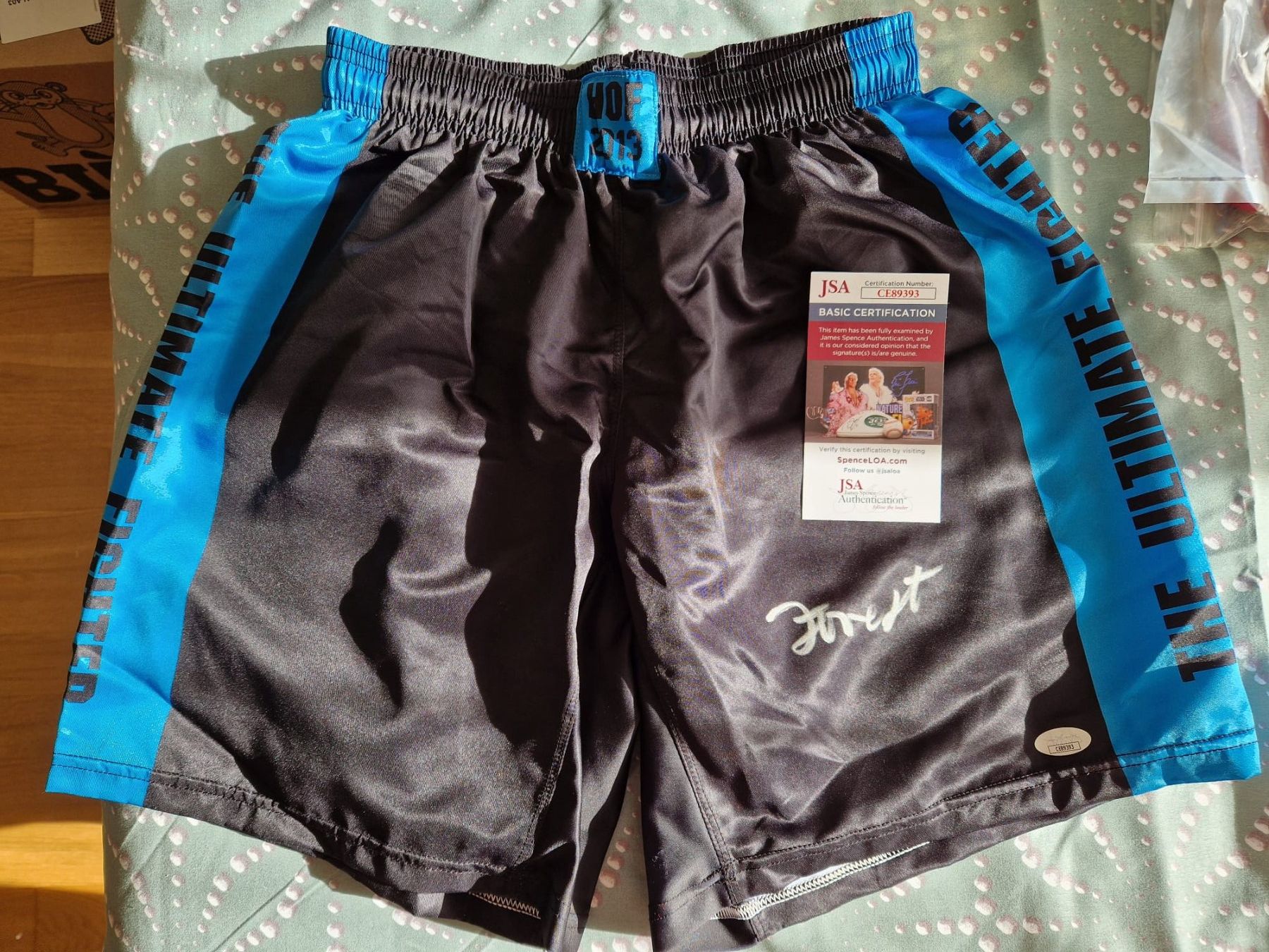 Autografi: Short UFC custom signé par Forrest GRIFFIN – Nuovo (secondo la descrizione) da Lutry venduto da SwissBBCards