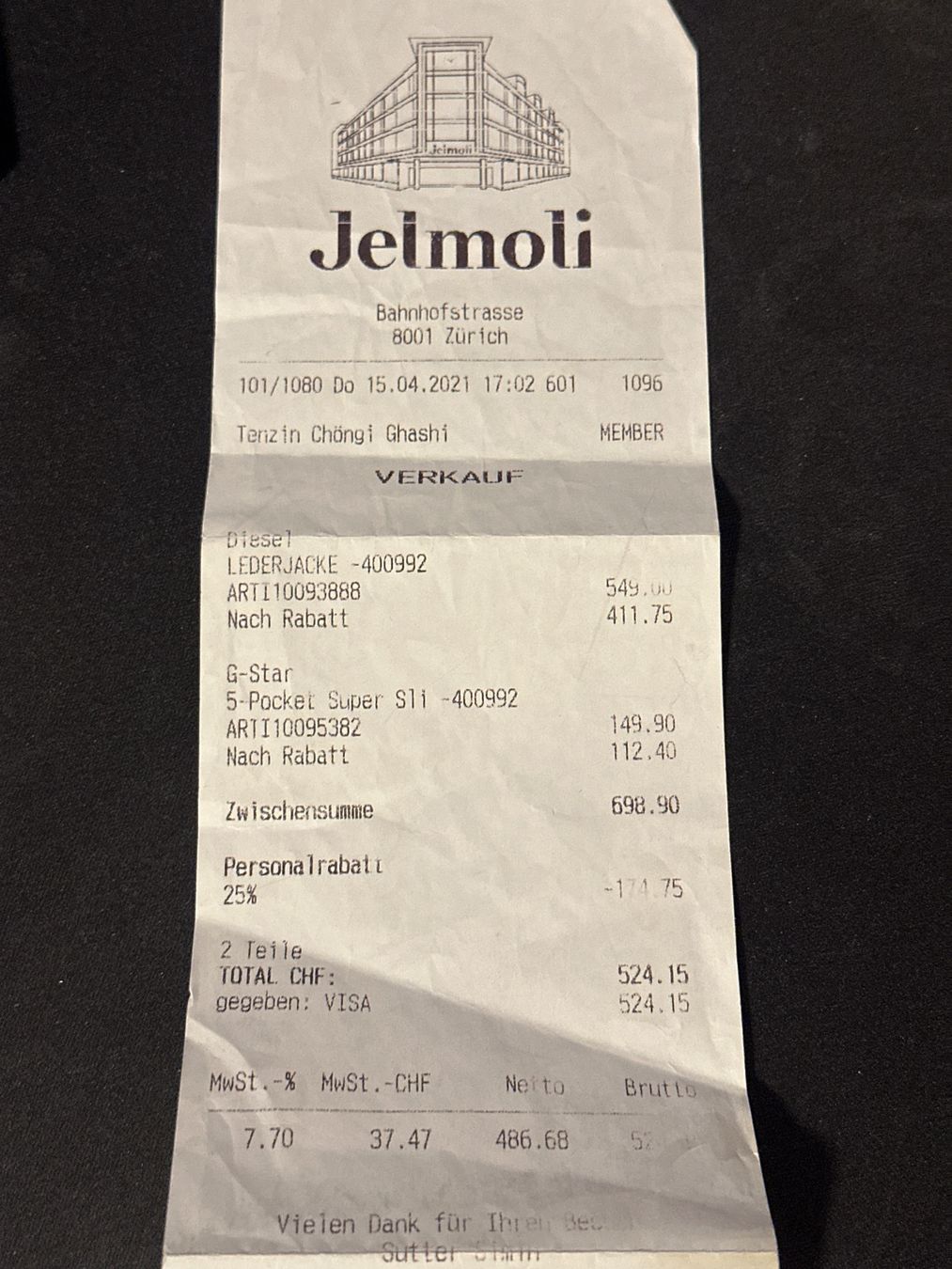 Diesel Vestes: ORIGINAL Diesel Leather Jacket (S) – Neuf (Voir description) à Brüttisellen par Psa_1m 4