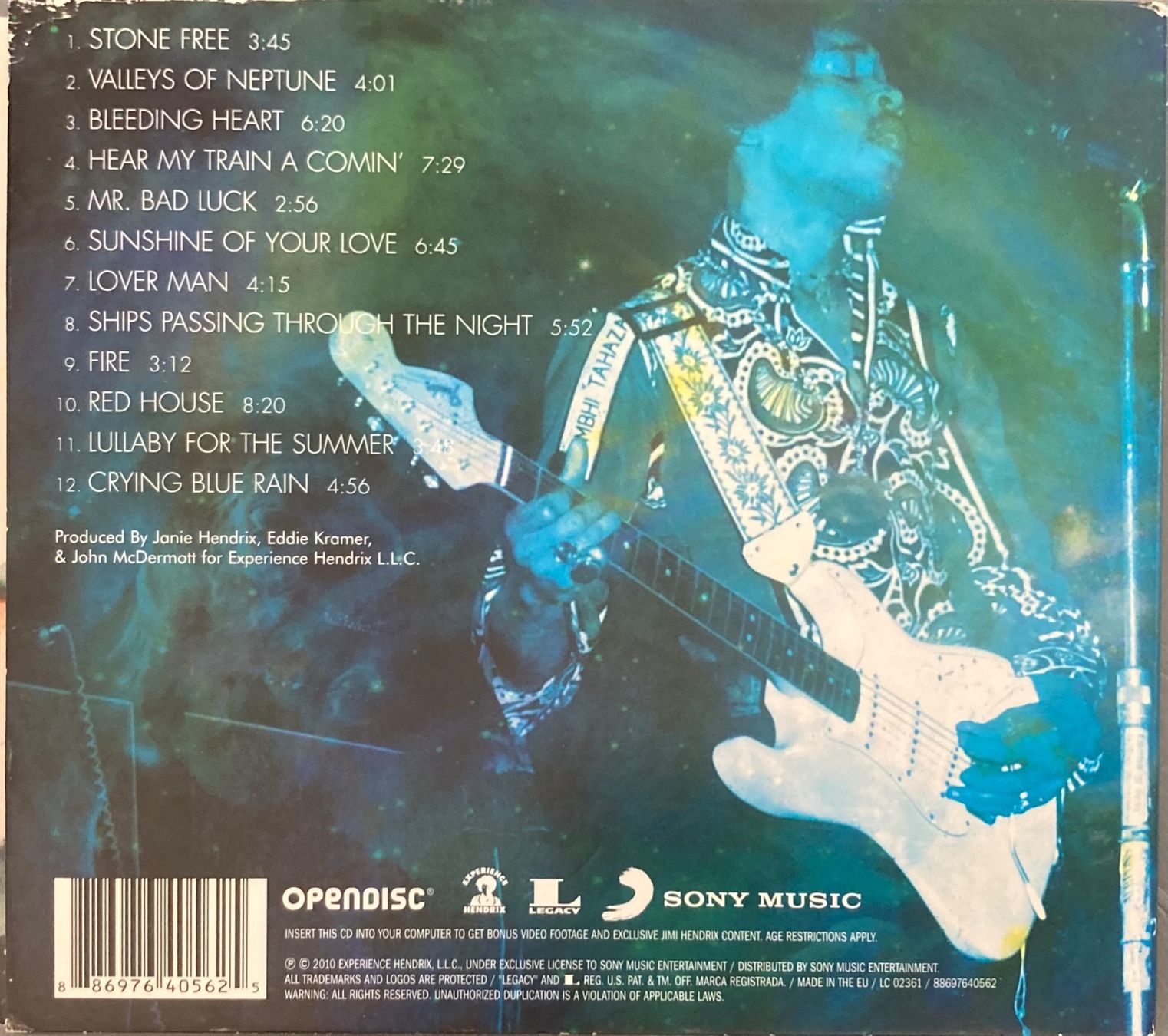 CDs: JIMI HENDRIX - VALLEYS OF NEPTUNE – Gebraucht aus Poliez-Pittet von Newtown-Records 1