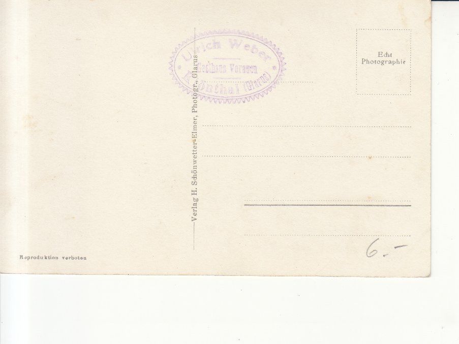 Cartoline postali: Klöntalsee ca. 1940 – Usato da Bürglen TG venduto da StampGraf 1