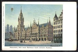 München, Blick aufs neue Rathaus nach s