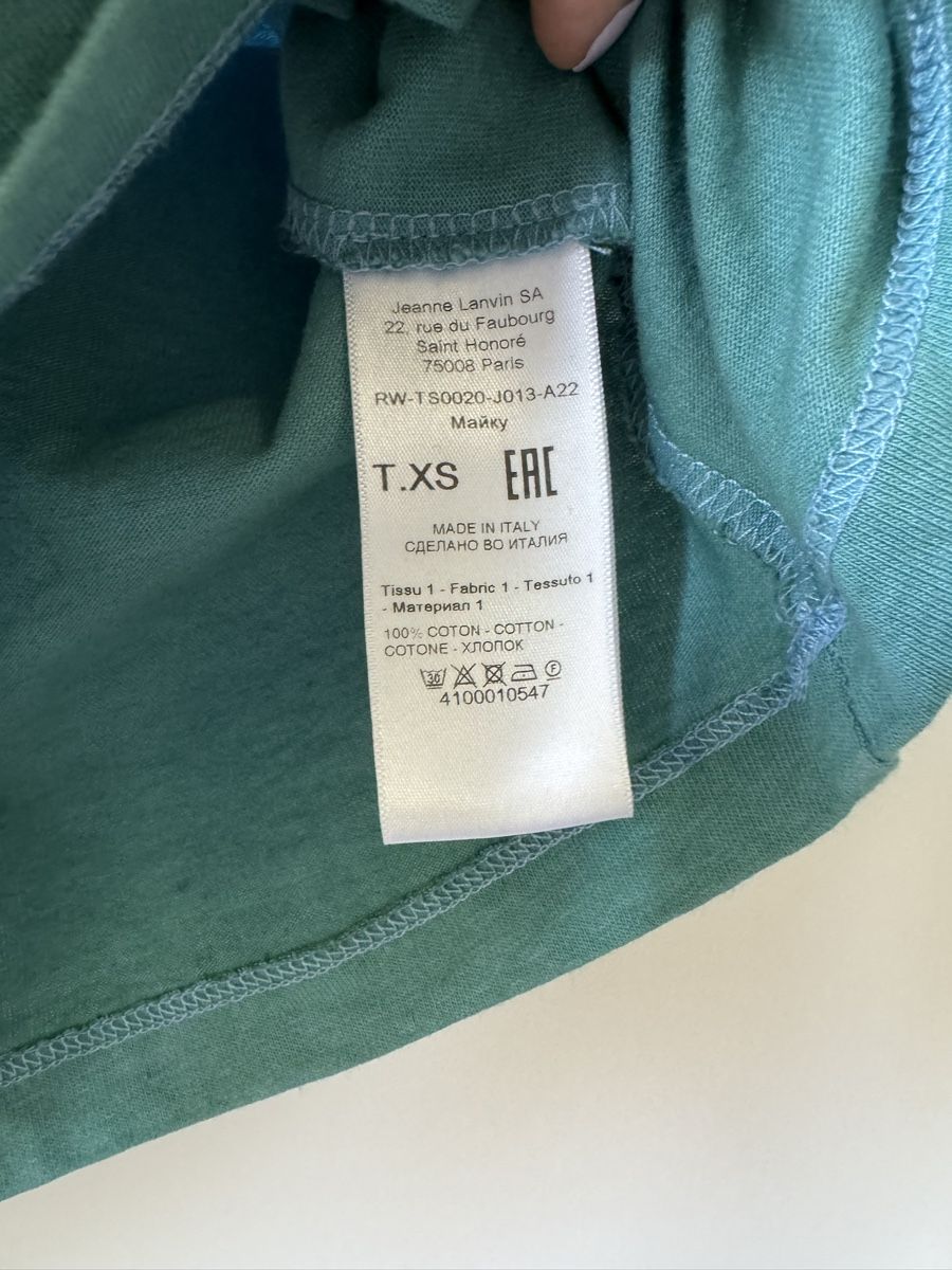 Lanvin T-Shirts: Lanvin blue T-shirt XS – Neu (gemäss Beschreibung) aus Genève von kam_m6mq 6