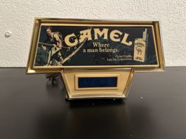 Coole Vintage Camel Leuchtreklamen Uhr