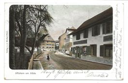 Affoltern am Albis (ZH) Dorfstrasse Restaurant Handlung 1909