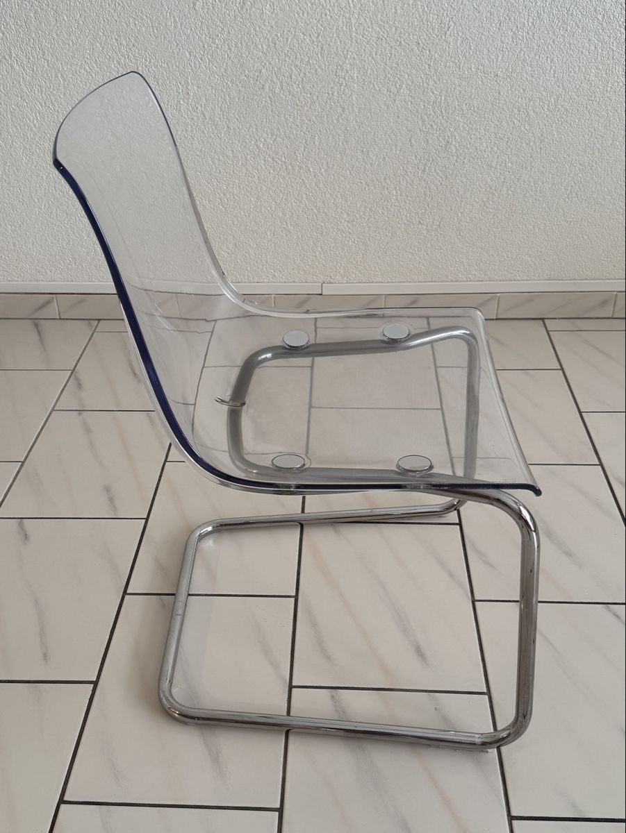 Ikea Chaises: Stuhl transparent/verchromt – D'occasion à Hüttikon par Danone2