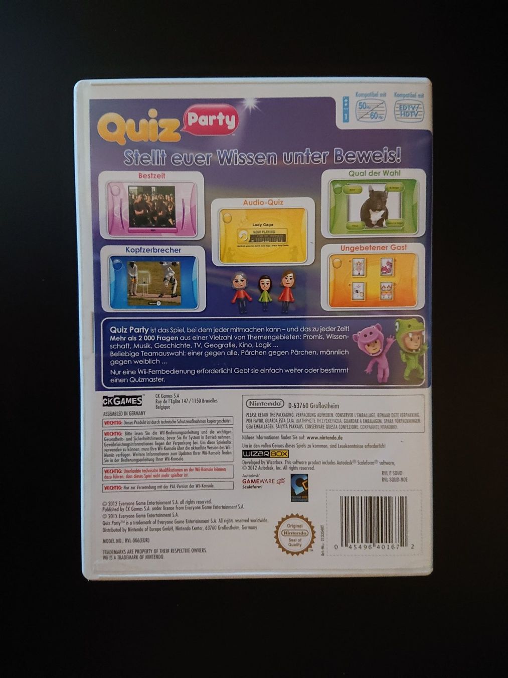 Nintendo Giochi: Nintendo Wii - Quiz Party - Deutsch – Usato da Liestal venduto da LukiTrade 2