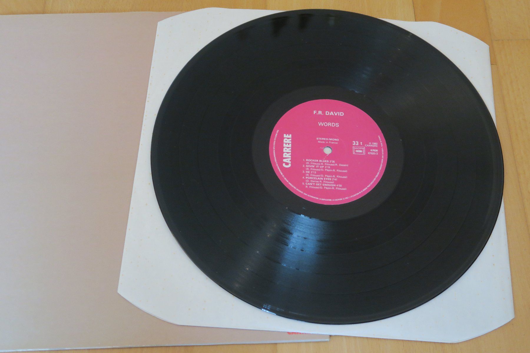 Dischi in vinile: F-R David – Words – Usato da Thun venduto da Karibu70 2