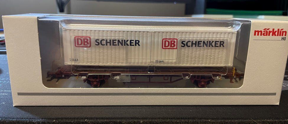 Märklin Modelleisenbahnen: Märklin 47725-01 - Container-Tragwagen – Neu und originalverpackt aus Bürglen UR von Metallus