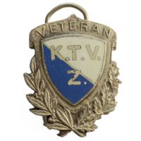 Brosche K. T. V. Z. Veteran Emaille Louis Meyer Zürich